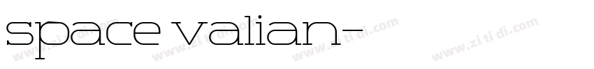 space valian字体转换